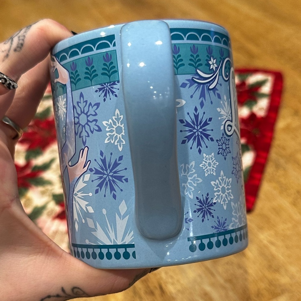 Frozen Elsa Disney Blue Mug 14 oz Ceramic Mug Dishwasher Safe Let It Go - Picture 4 of 9